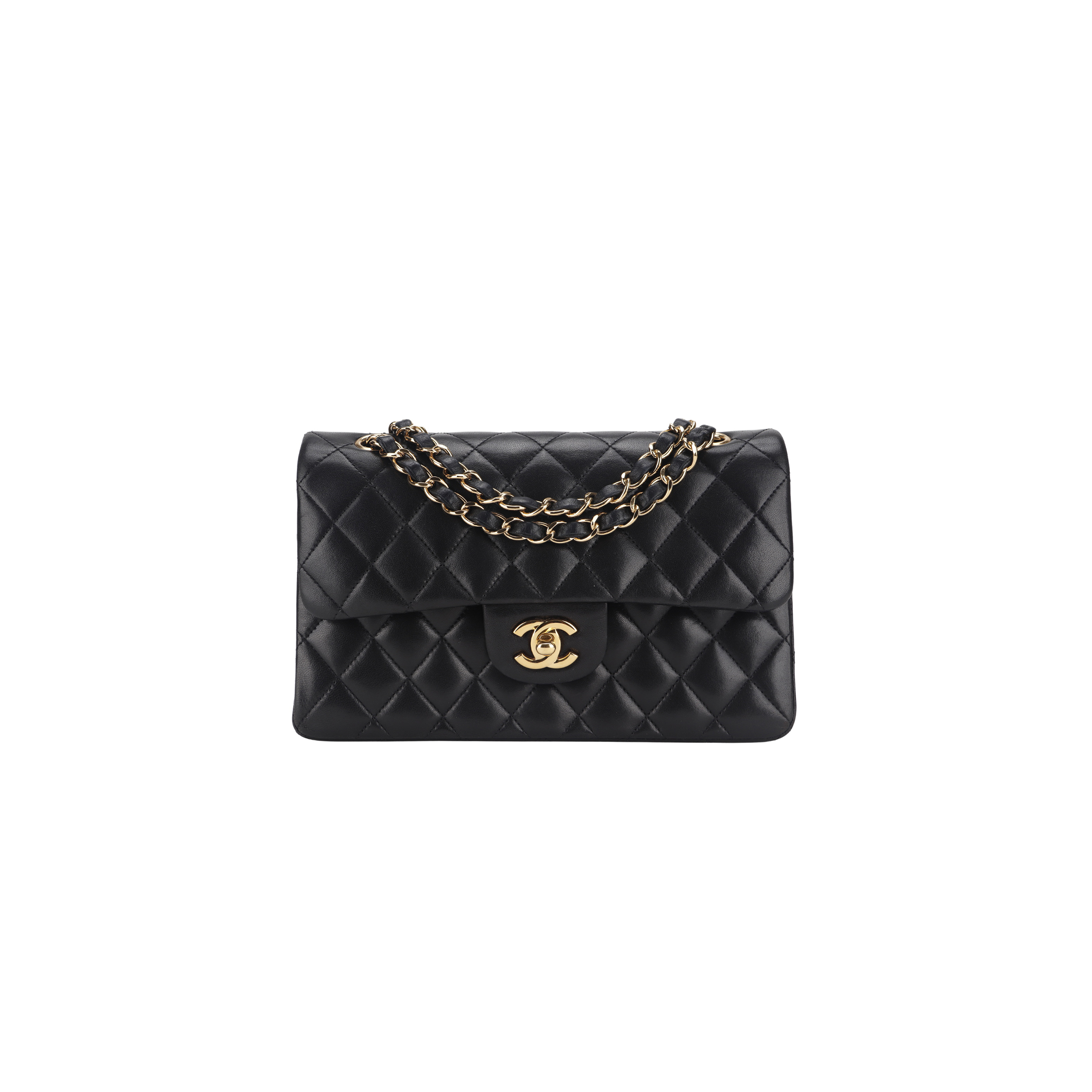 CHANEL MASTER CLASSIC FLAP SMALL BLACK A01113  (23*14.5*6cm)